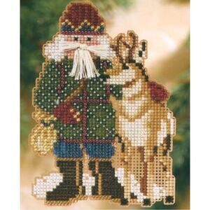 Beartooth Santa Cross Stitch Kit Mill Hill 2008 Rocky Mountain Santas